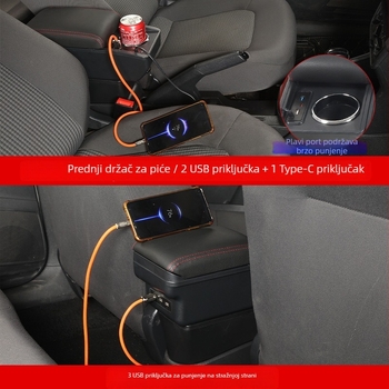 Kutija za naslon Renault Duster – plastična, prilagodljiva