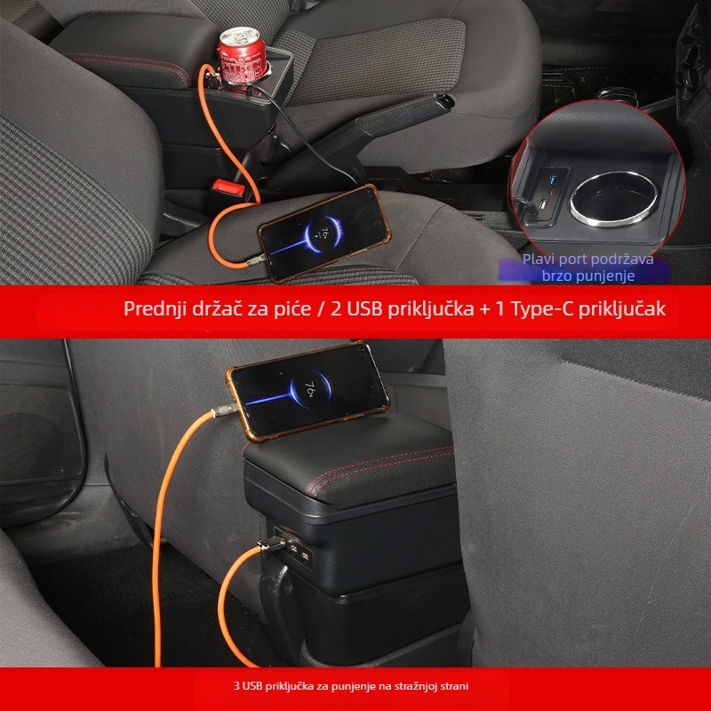 Kutija za naslon Renault Duster – plastična, prilagodljiva