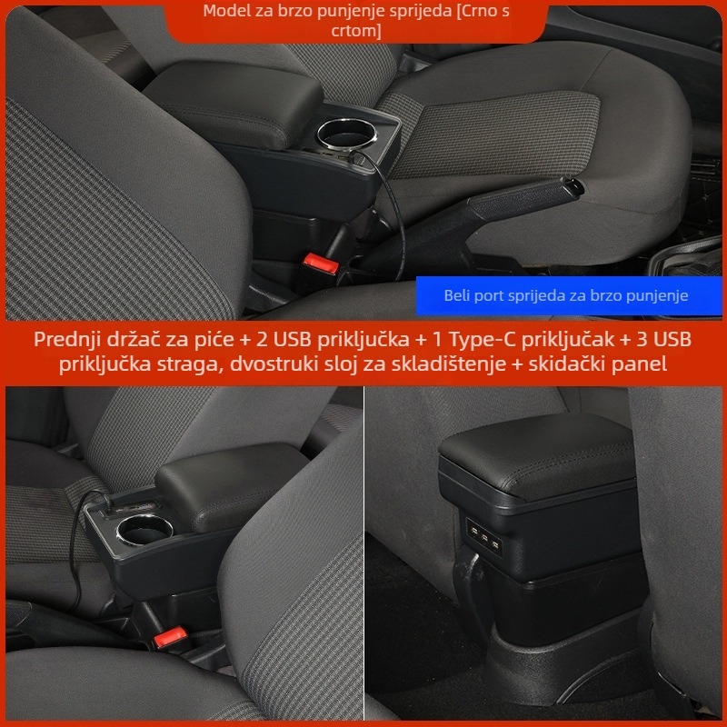 Kutija za naslon Renault Duster – plastična, prilagodljiva