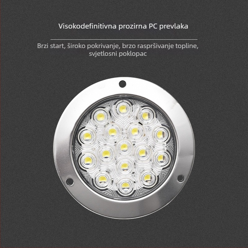 LED stražnje svjetlo za kamione i poluprikolice (24V, 10W, plastično + aluminijsko kućište, 5000h)