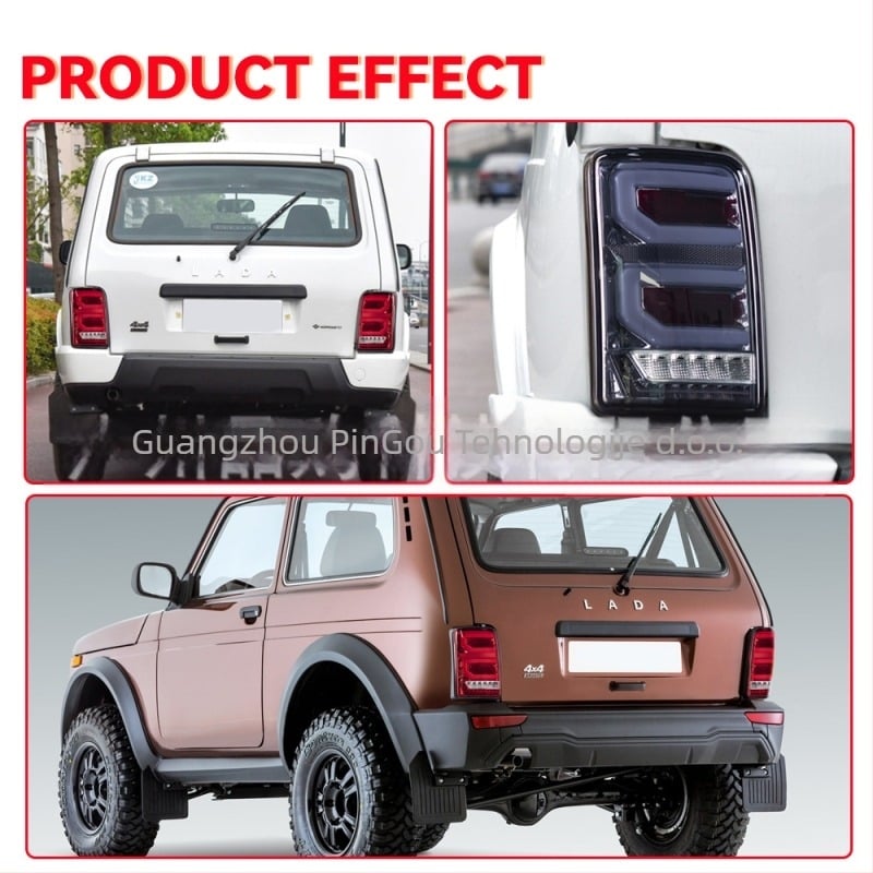 LED stražnja svjetla za LADA NIVA, druga generacija, ABS/PP/PC materijal, 12V, vijek trajanja 30000 sati