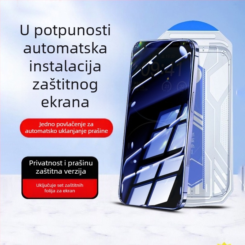 Staklena prednja zaštita zaslona za iPhone 14 Pro Max – HD jasnost, otporna na prašinu, otisci prstiju otporna, otpornost na pad, potpuno prekrivanje zaslona