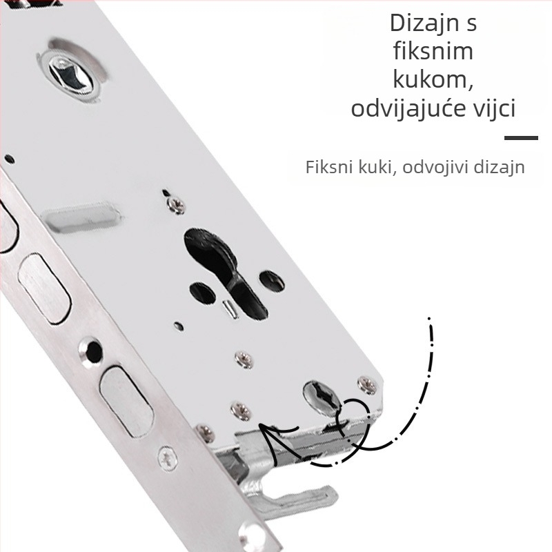 Taosohui antivlomsko tijelo brave za vrata, Model F88_, Težina 582 g, Moderan minimalistički stil