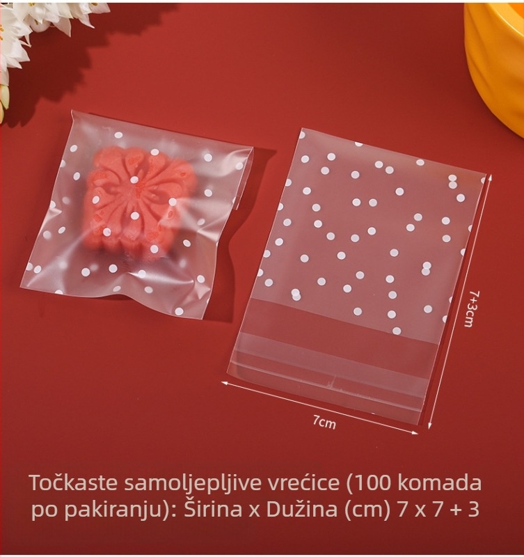 Mat samoljepljiva vrećica za pečenje, poluprozirna, kompozitni materijal, mogućnost prilagodbe