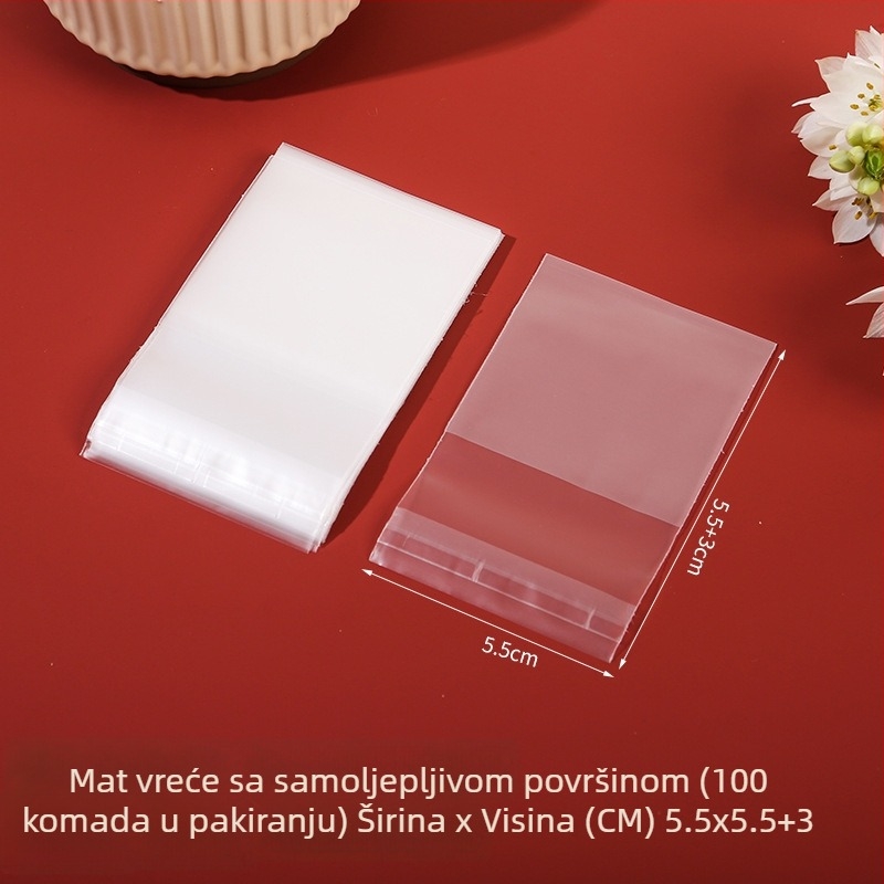 Mat samoljepljiva vrećica za pečenje, poluprozirna, kompozitni materijal, mogućnost prilagodbe