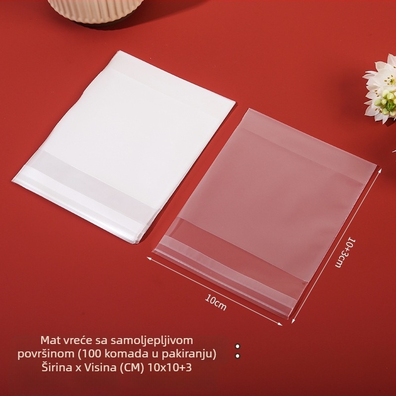 Mat samoljepljiva vrećica za pečenje, poluprozirna, kompozitni materijal, mogućnost prilagodbe