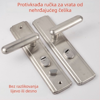 Sigurnosna kvaka za vrata – bakar, kuglični tip brava, razmak rupa 235 mm