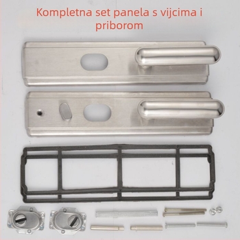 Sigurnosna kvaka za vrata – bakar, kuglični tip brava, razmak rupa 235 mm