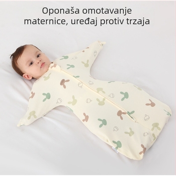 Pamukasti dječji spavaći vreć s podstavom od čiste pamuke, upija vlagu, karikatura uzorak, za novorođenčad 0–1 godina