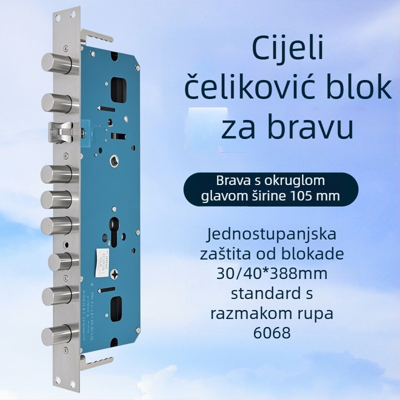 Tijelo brave s prepoznavanjem otiska prsta, anti-karta, čelična konstrukcija, model 902-1, za sigurnosna vrata