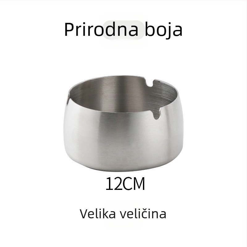 Nehrđajući čelični pepe​​ljak s prostorom za pohranu – višekratna upotreba, mogućnost tiska logotipa, pogodan za dom, dnevni boravak, ured, bar i KTV