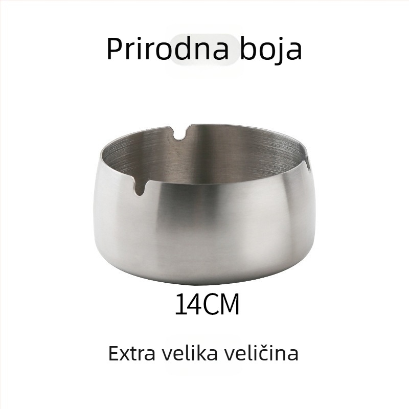 Nehrđajući čelični pepe​​ljak s prostorom za pohranu – višekratna upotreba, mogućnost tiska logotipa, pogodan za dom, dnevni boravak, ured, bar i KTV