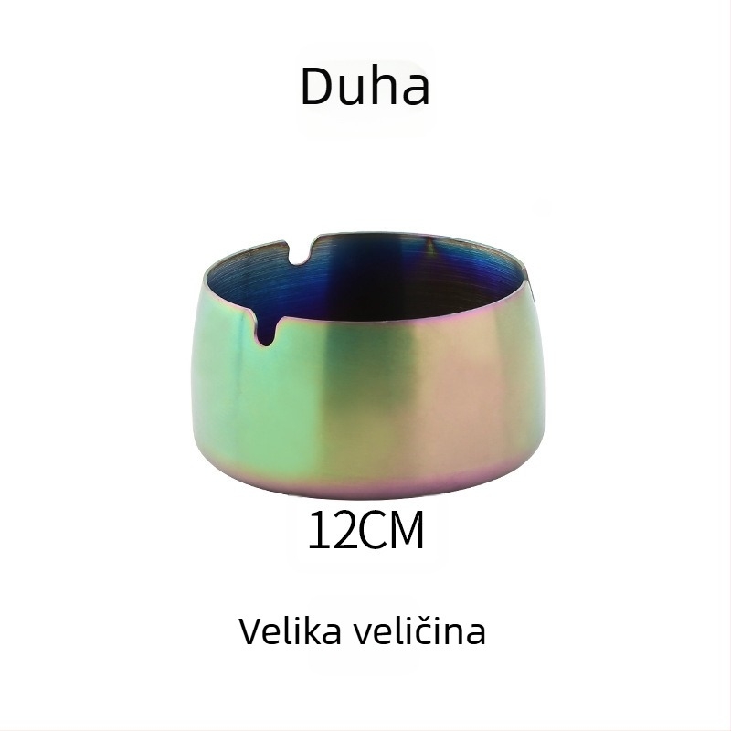 Nehrđajući čelični pepe​​ljak s prostorom za pohranu – višekratna upotreba, mogućnost tiska logotipa, pogodan za dom, dnevni boravak, ured, bar i KTV