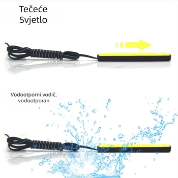 COB LED stražnje svjetlo za automobile i motocikle — 12V, 3W, 5500K, vijek trajanja 15000h.