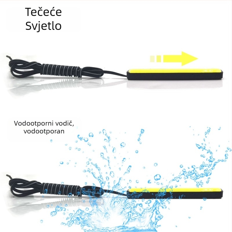 COB LED stražnje svjetlo za automobile i motocikle — 12V, 3W, 5500K, vijek trajanja 15000h.
