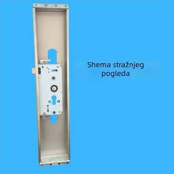 Nerđajući čelični kutija za pametni bravu na vrata, ručna brava, kompatibilna s kvadratnim tijelom brave, za sigurnosna vrata, moderan minimalistički stil