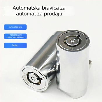 Cilindar brave za automatizirani uređaj – cinkova legura; model: cilindar brave za vending stroj; namijenjeno za automatske strojeve, strojeve za igračke i sefe; stil: moderni minimalistički
