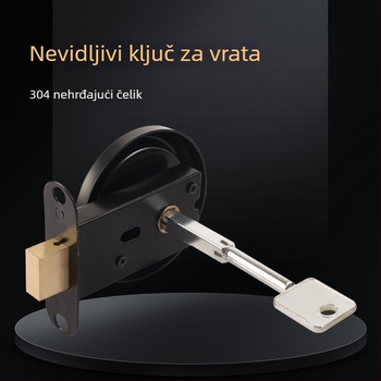 Ključ za skrivena vrata, nevidljiva vrata, nehrđajući čelik, težina 0.2, moderan i jednostavan stil