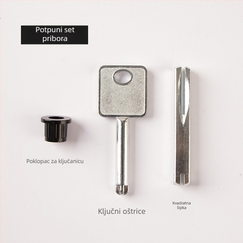 Ključ za skrivena vrata, nevidljiva vrata, nehrđajući čelik, težina 0.2, moderan i jednostavan stil