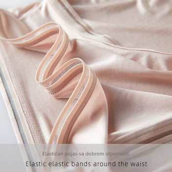 Ženske svilene gaćice, prozračne, pletene, srednji pojas, podstava od svile