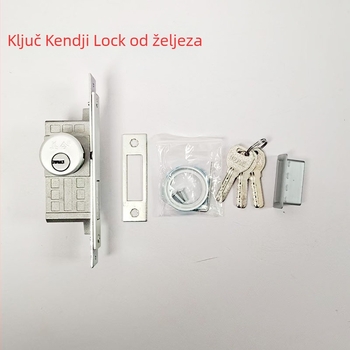 Kendiji brava za vrata za staklena vrata s okvirom - zaštita od krađe, moderni minimalistički stil, težina 900 g