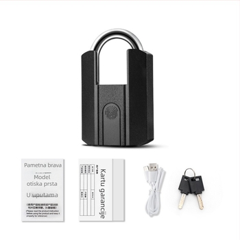 Pametna brava s otiskom prsta, Bluetoothom i lozinkom, od A3 čelika i legure cinka
