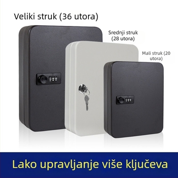 Zidni sef za lozinke i ključeve, tijelo od karbonskog čelika, model 985, debljina zaključne šipke 75, stil albuma, namijenjeno za ured