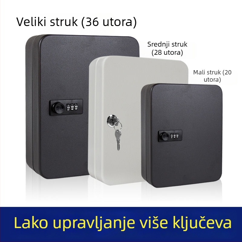 Zidni sef za lozinke i ključeve, tijelo od karbonskog čelika, model 985, debljina zaključne šipke 75, stil albuma, namijenjeno za ured