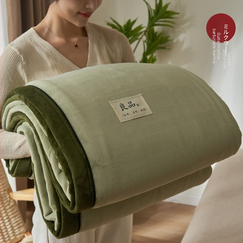 Koralno fleece deka, poliester, zima, čvrst uzorak, moderan stil