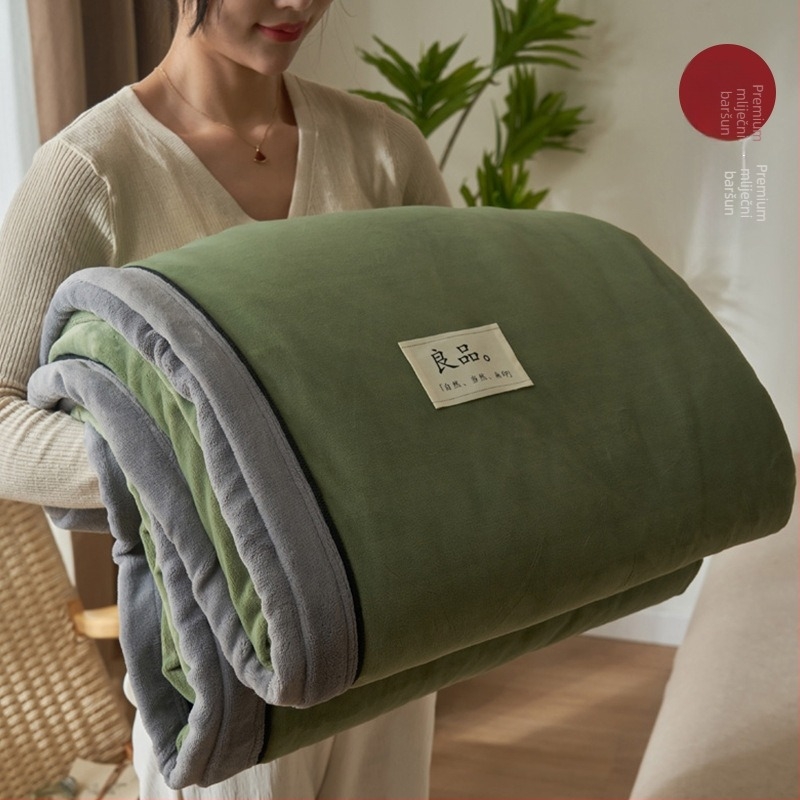 Koralno fleece deka, poliester, zima, čvrst uzorak, moderan stil