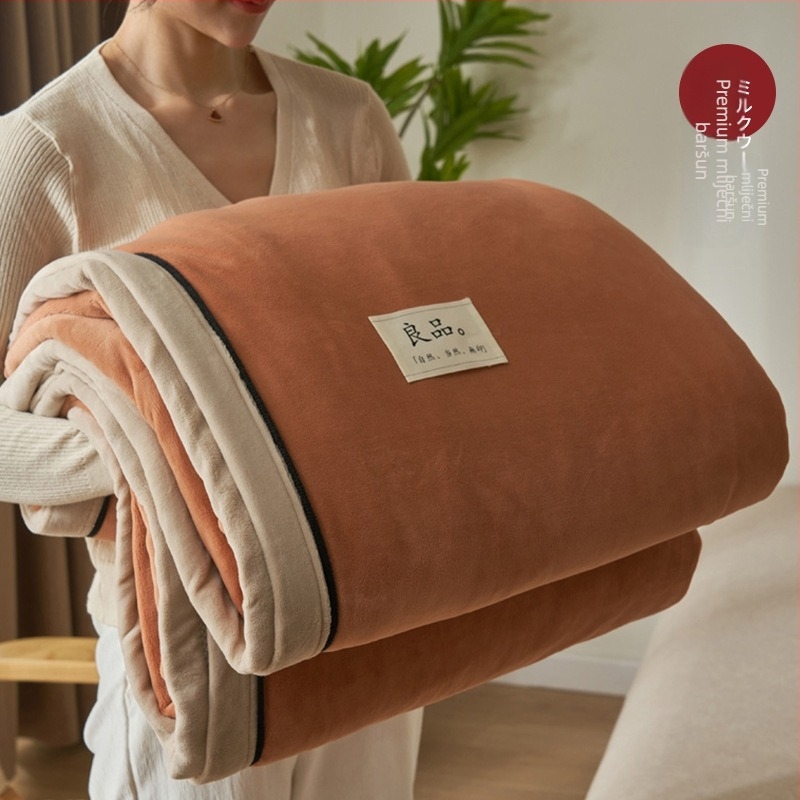 Koralno fleece deka, poliester, zima, čvrst uzorak, moderan stil