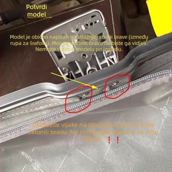 Brava za prtljagu XFG903 TSA007 – trodijelna, ABS tijelo