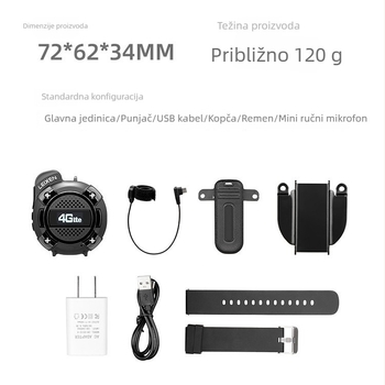 Lexun LX-T3 mini ručni radio za logističku flotu, 16 kanala, domet >50 km, 5G/4G/3G/2G, Li-ion baterija 1500 mAh, vodootporan