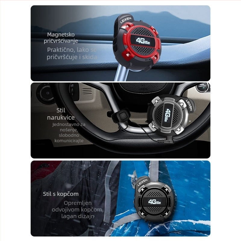 Lexun LX-T3 mini ručni radio za logističku flotu, 16 kanala, domet >50 km, 5G/4G/3G/2G, Li-ion baterija 1500 mAh, vodootporan
