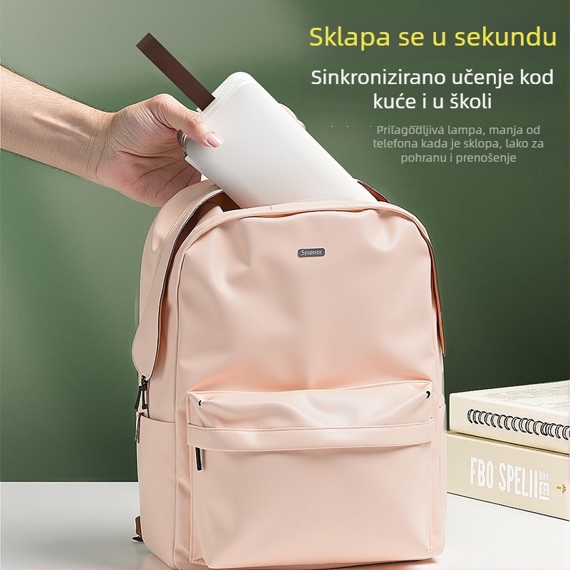Sklopiva studentska stolna lampa za zaštitu očiju, USB napajanje, dodirni prekidač, plastično sjenilo, Aa razina osvjetljenja, CRI 80–89