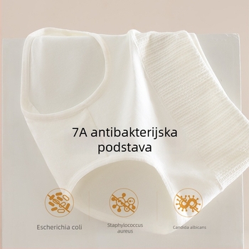 Djevojačke pamukaste gaćice s visokim strukom – antibakterijske, prozračne, podižu bokove, oblikuju trbuh, pamukasta podstava
