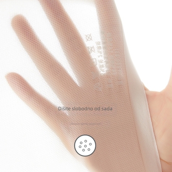 Ženske bezšivne gaćice od najlona — ultratanke, prozračne, srednje visine struka, podstava od regenerirane celulozne vlaknine 90-95%