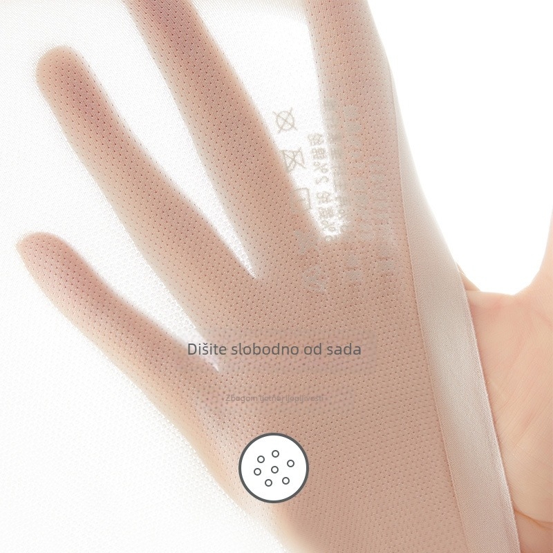 Ženske bezšivne gaćice od najlona — ultratanke, prozračne, srednje visine struka, podstava od regenerirane celulozne vlaknine 90-95%