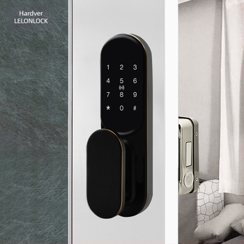 Pametni sigurnosni zaključavanje vrata s otiskom prsta, lozinkom, karticom i ključem; za drvena, metalna i protivkrađna vrata; napajanje DC; moderan minimalistički dizajn