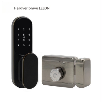 Pametni sigurnosni zaključavanje vrata s otiskom prsta, lozinkom, karticom i ključem; za drvena, metalna i protivkrađna vrata; napajanje DC; moderan minimalistički dizajn