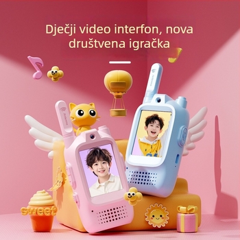 Dječji videowalkie-talkie za igru na otvorenom s video komunikacijom, model M5, domet 1,5–3 km, Li‑ion baterija 650 mAh, otporan na prašinu