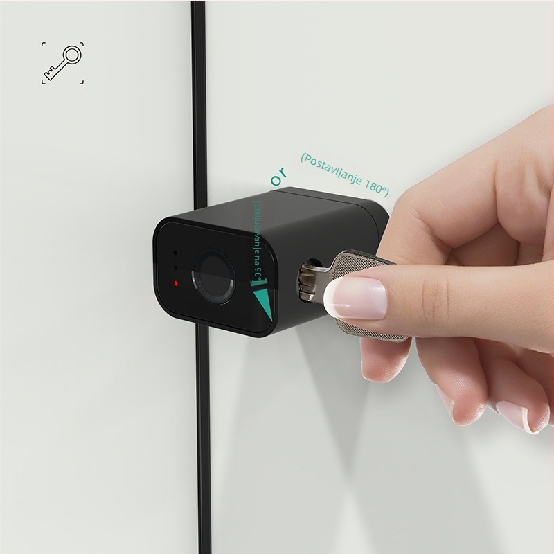 Ekološki prihvatljiva pametna brava za vrata s otiskom prsta, pristup karticom, mehanički ključ, daljinski upravljač (OM1)