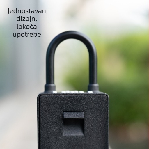 Box za ključeve s numeričkim zaključavanjem, aluminijska legura, model EKKB2-TY, moderan minimalistički stil