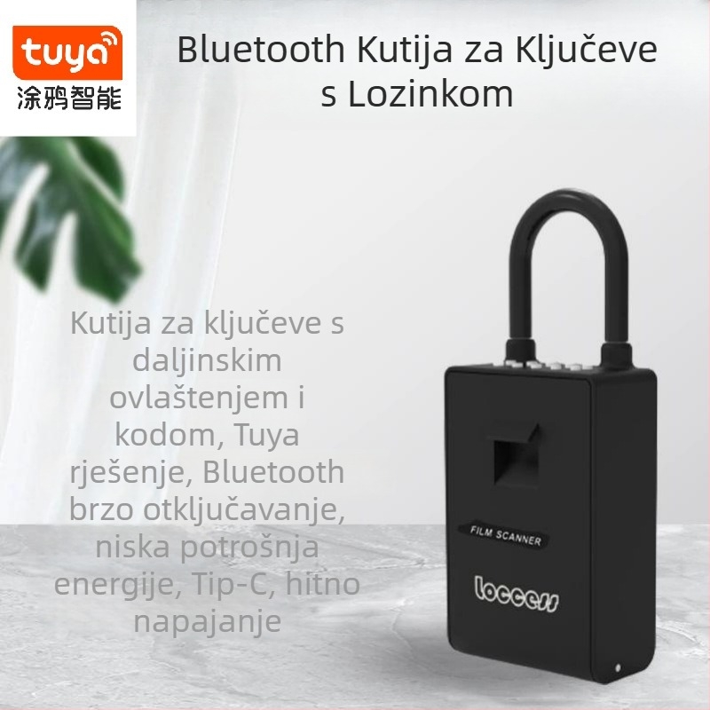 Box za ključeve s numeričkim zaključavanjem, aluminijska legura, model EKKB2-TY, moderan minimalistički stil