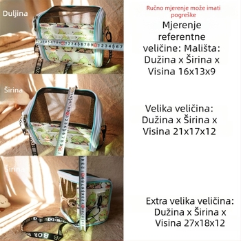Prenosivi prozirni kavez za papagaja s naramenicom – prozračan, vidljiv i odvojiva posuda; Materijal: plastika, poliester; Marka: Dong wow; Pogodno za kućne ptice