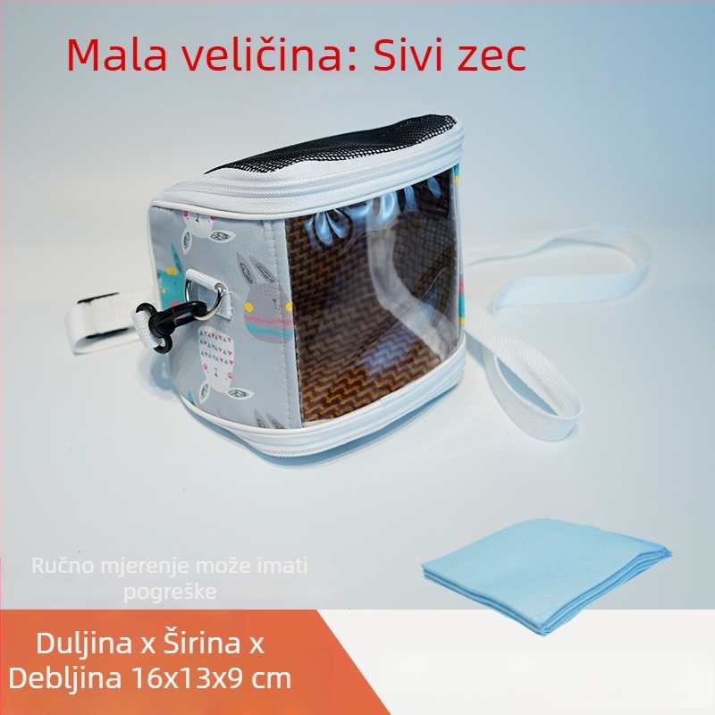 Prenosivi prozirni kavez za papagaja s naramenicom – prozračan, vidljiv i odvojiva posuda; Materijal: plastika, poliester; Marka: Dong wow; Pogodno za kućne ptice
