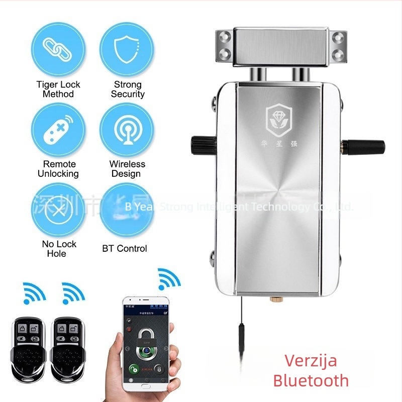 Skriveni sustav zaključavanja vrata s daljinskim upravljanjem i Bluetooth aplikacijom, model 909, DC napajanje, vrijeme skeniranja <2 s