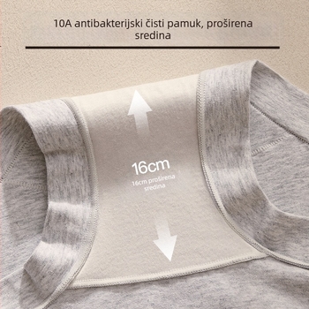 Ženske pamuk boxerice, srednje visine struka, prozračene i antibakterijske