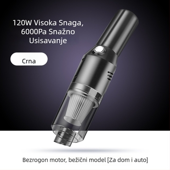 CHEGES automobilski mini usisavač, ručni, prijenosni, 5500 Pa usisavanja, 7.4 V, 120 W, napajanje putem punjenja