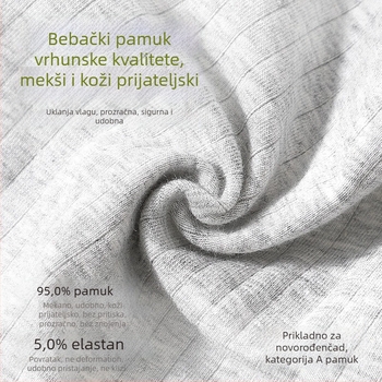 Ženske pamučne gaćice visokog struka, prozračne, antibakterijske